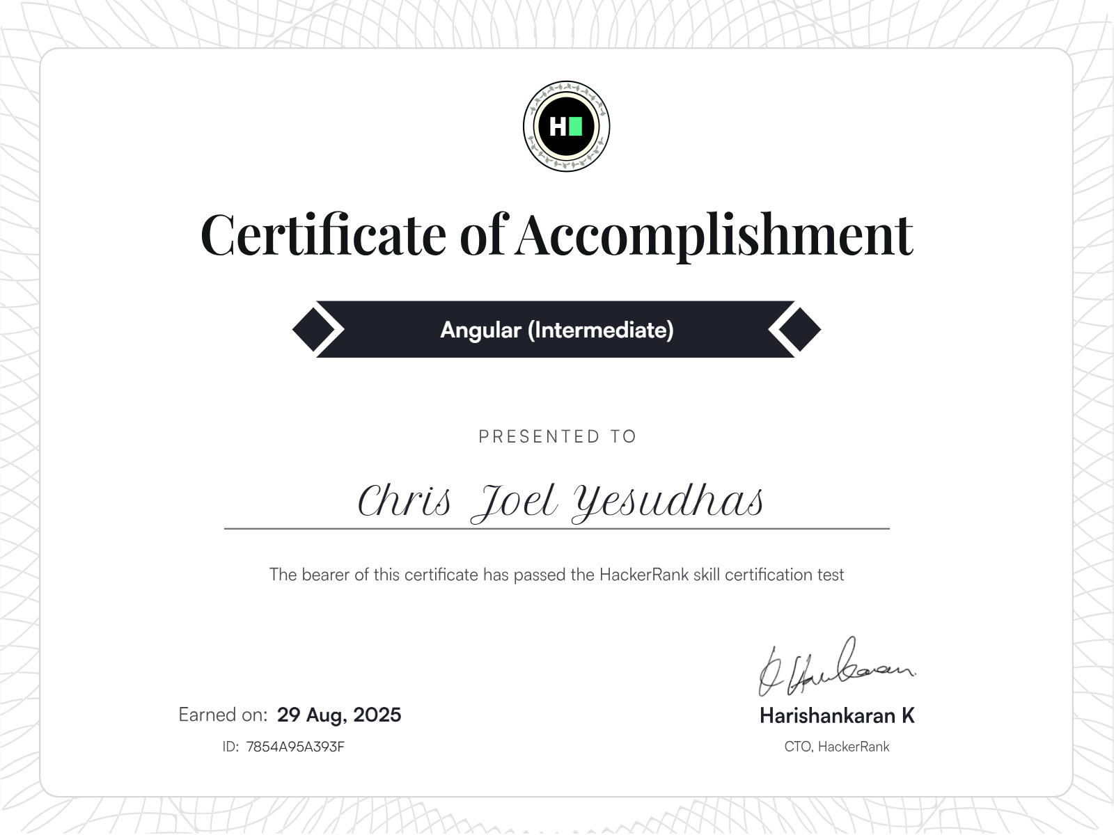 Angular - HackerRank