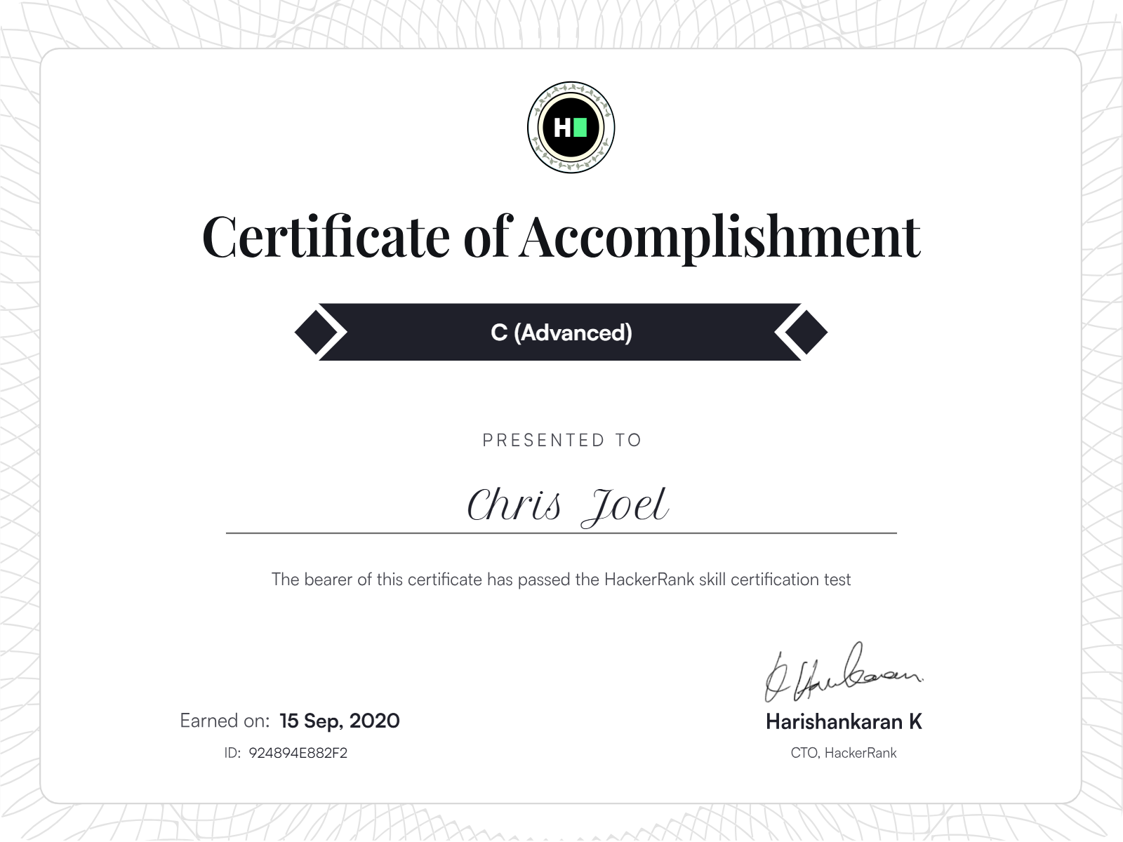 C - HackerRank